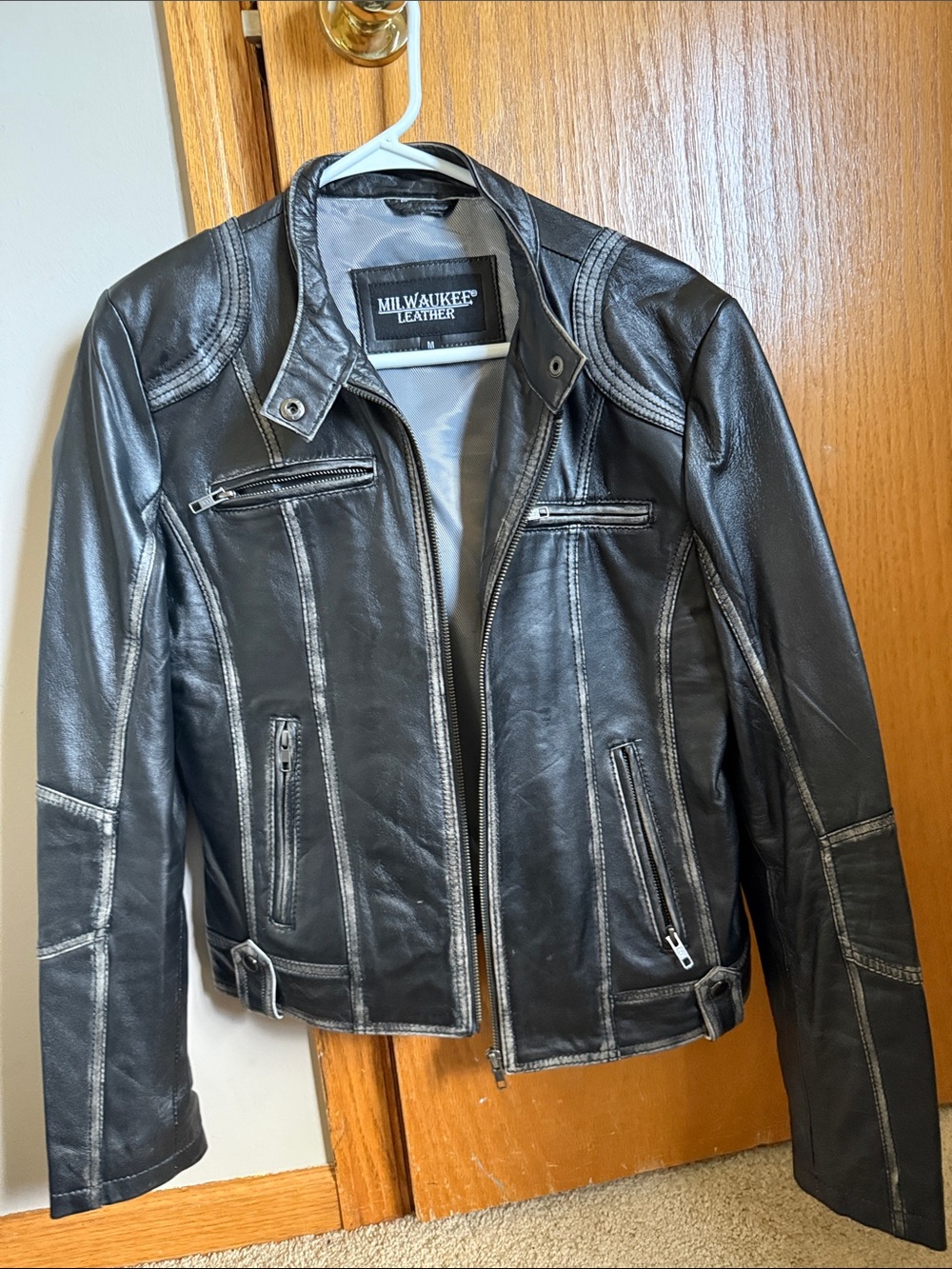 Milwaukee Leather Women's Black Moto-Style Leather Jacket